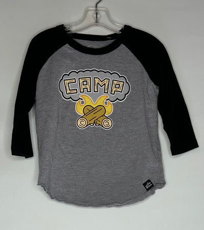 W&F L/S Camp Top, Grey, size 3-4