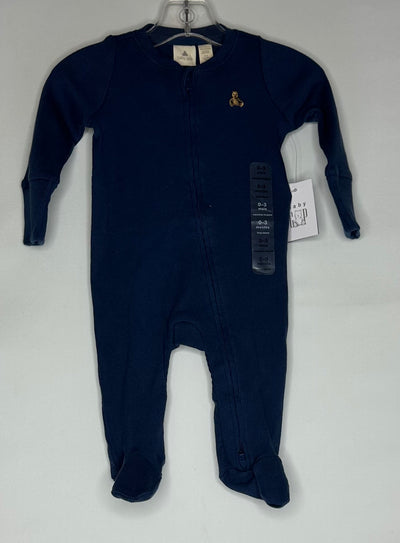 NWT Gap Zip Sleeper, Blue, size 0-3M