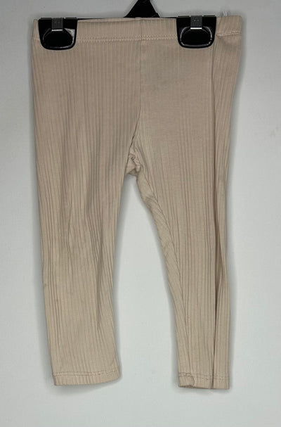 H&M Rib Legging, Cream, size 18-24m