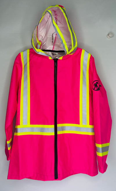 Lil Worker WP Safety Coat, Pink Yel, size 7