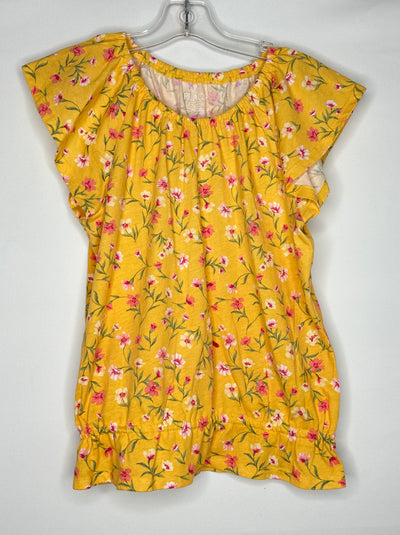 TCP Floral Top, Yellow, size 10-12