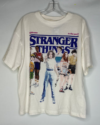 Zara Stranger Things Tee, White, size 13-14