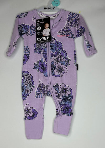 NWT BONDS Wondersuit, Purple, size NB
