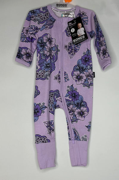 NWT BONDS Wondersuit, Purple, size 3-6m