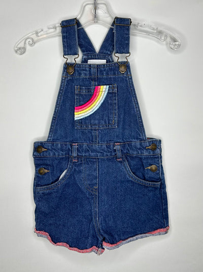 Overall Shorts, Blue, size 3