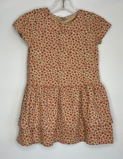 Wheat Floral Dress, Rust, size 3