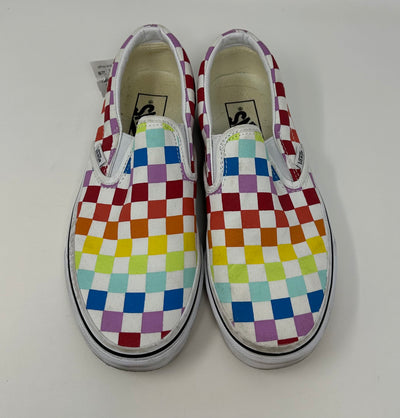Vans Slip On Shoes, Rainbow, size 5/6.5