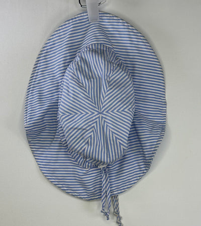 Jan & Jul Stripe Sun Hat, Blue Wht, size XL 5-12+
