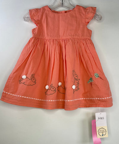 NWT Peter Rabbit Dress, Coral, size 3-6M