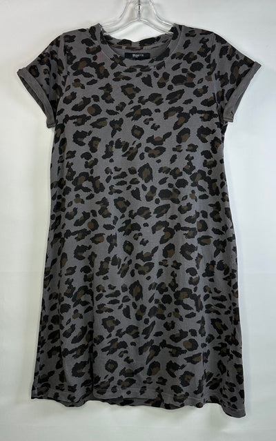 BTL Leopard TShirt Dress, Grey, size S/M