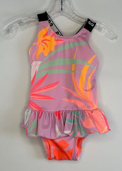 Bonds Swim Suit 1pc Flora, Pink, size 6m-12m