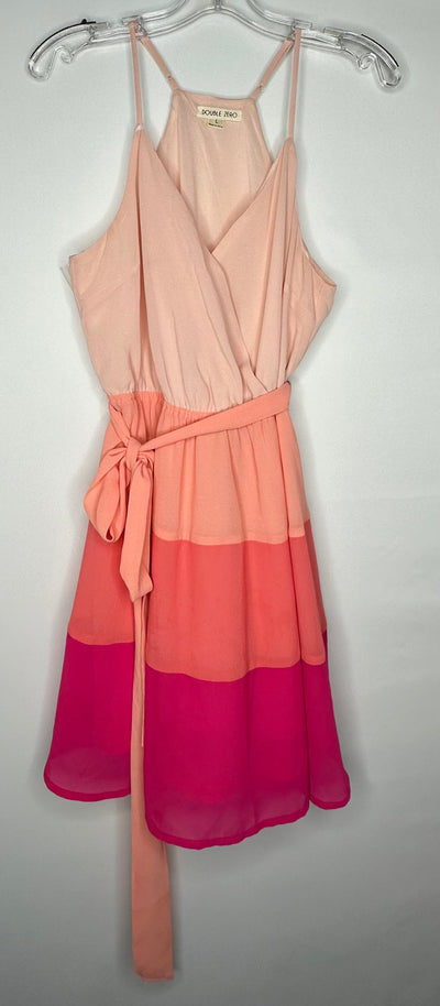 Double Zero Ruffle Dress, Orange, size Large