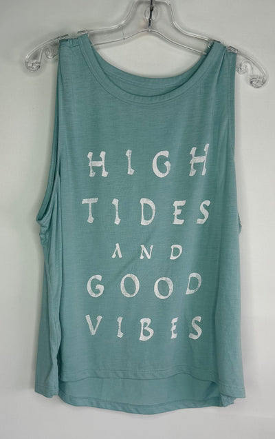 ON High Tides Tank Top, Aqua, size 8