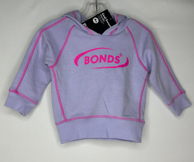 NWT Bonds Hoodie, Purple, size 6-12m