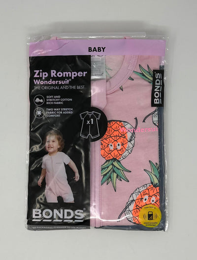 NWT Bonds Wondersuit, Pink, size 3-6m