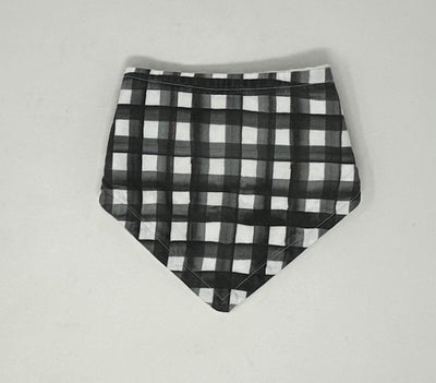 Sewbright Bib Check, Charcoal, size 0-3m