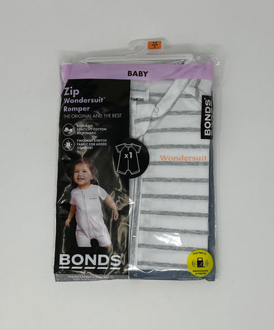 NWT Bonds Wondersuit, White, size 3-6m