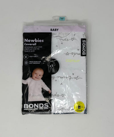 NWT Bonds Cozy Suit, White, size NB