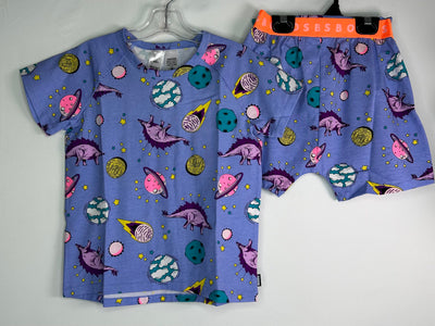 NWT BONDS Pjs Dino, Purple, size 7