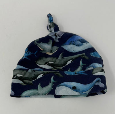 Infant Hat Whale, Blue, size 0-3m