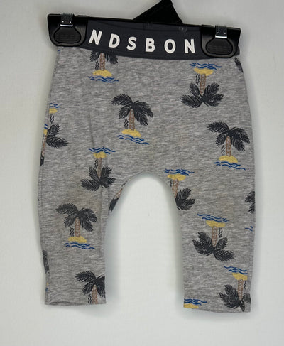 BONDS Stretchies Pant, Grey, size 0-3m