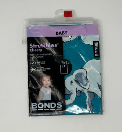 BONDS Stretchies Chesty, Teal NIP, size 12m-18m