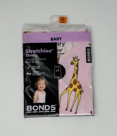 BONDS Stretchies Chesty, Pink, size 3-6m