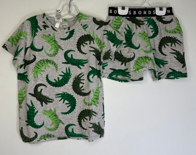 BONDS 2pc Short PJ NEW, Gr Gator, size 7