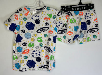 BONDS 2pc Short PJ NEW, Wht Spac, size 7