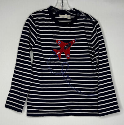 Jojo Maman L/S Top, Blue, size 5-6