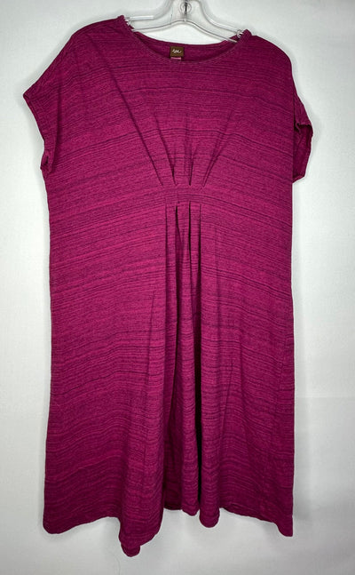 Tea Gathered-front Dress, Plum, size 10