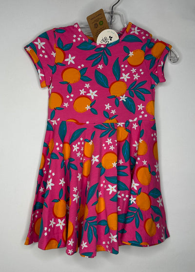 Frugi Orange Dress NWT, Pink, size 2-3