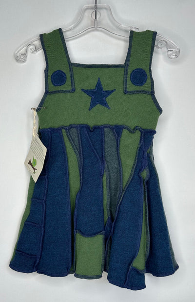 Banbutsu Wool Dress NWT, Grn Blue, size 2-3