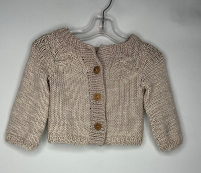 Knit Cardigan Chunky, Tan, size 6m-12m