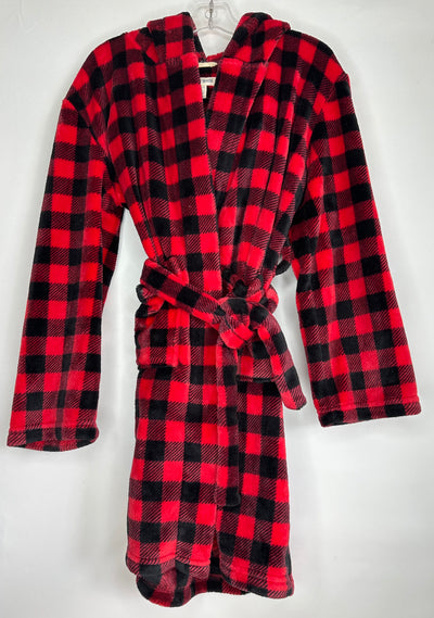 LBH Fleece Robe, Red Blac, size 8-10