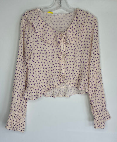 Zara Floral Bouse, Pink, size 10