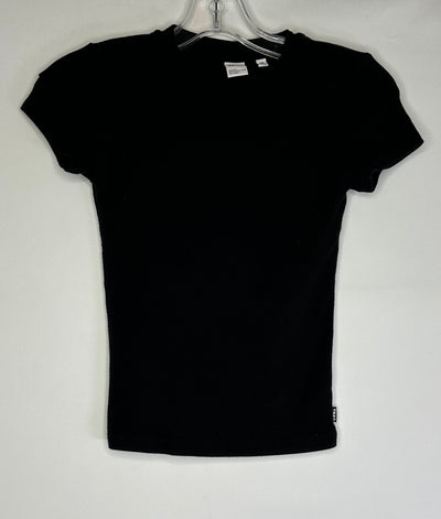 TNA Rib S/s Top, Black, size Medium