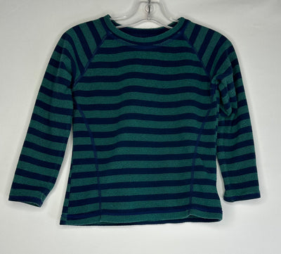 MEC Fleece Stripe Top, Bl Grn, size 5