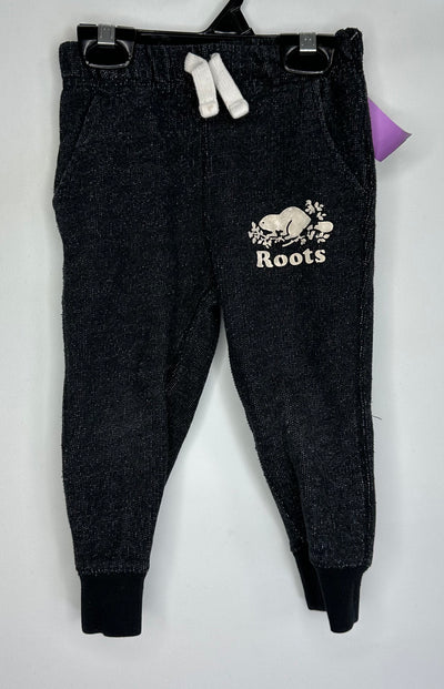 Roots Jogging Pants, Blk, size 2