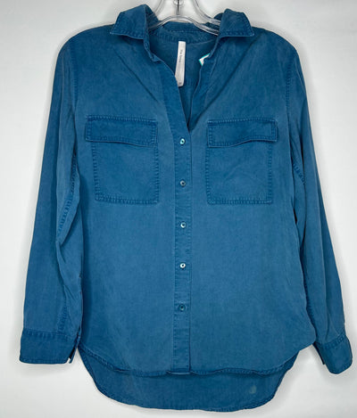 Babaton Button Down Top, Teal, size XS