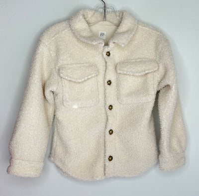 Gap Shacket Fleece, Cream, size 5