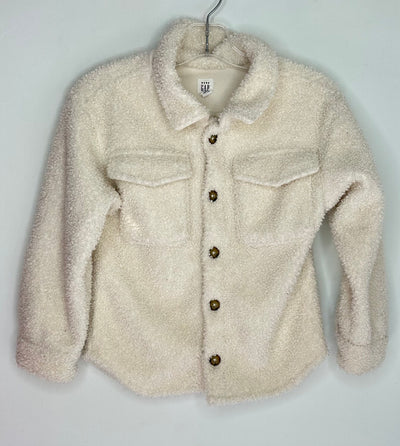 Gap Shacket Fleece, Cream, size 5