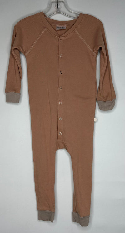 Jax & Lennon Rib Romper, L Brown, size 18-24m