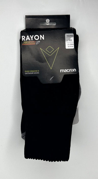 Macron Rayon Outdoor Sock, Blk Nwt, size 10-2 Shoe