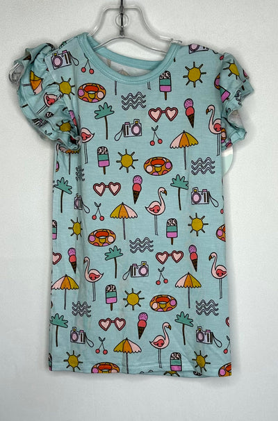 NWT Little Sleepies Top, BLUE, size 5