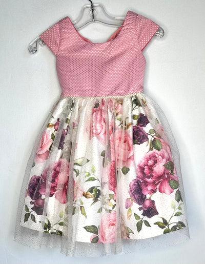 Nanette Fancy Dress, Pink, size 3