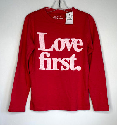 Crewcuts Love First Top, Red, size 10 NEW