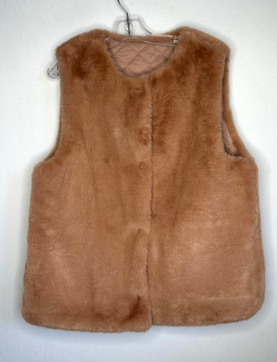 Zara Reversible Fur Vest, Rose, size 11-12