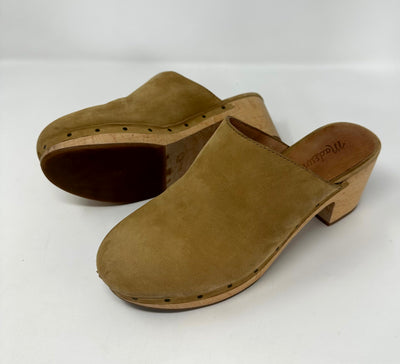 Madewell Suede Clog, Tan, size 36 6