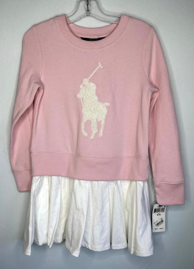 NWT RL Polo Sweaterdress, Pink, size 7